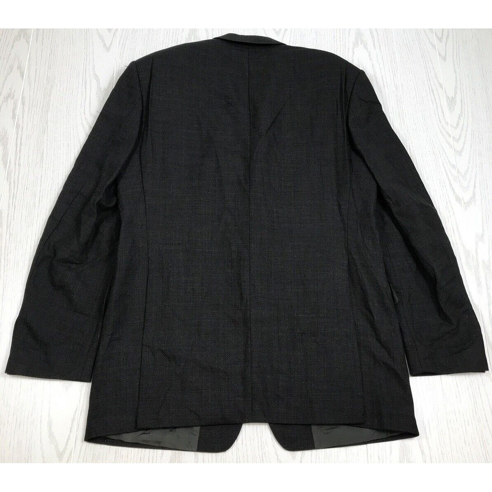 Hugo Boss Loro Piana Blazer Men 42L Dark Gray Jacket Virgin Wool Made In USA New
